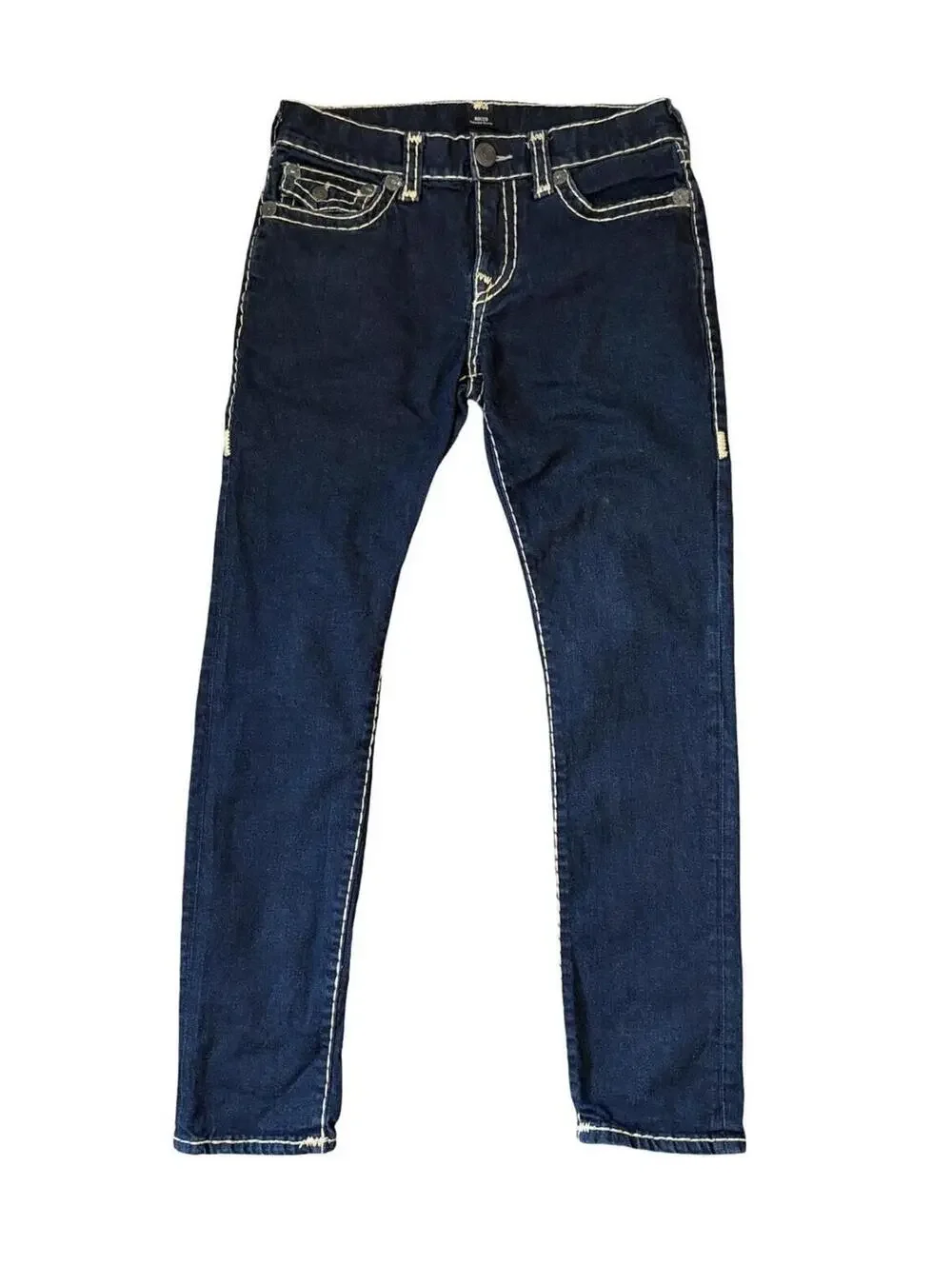 True Religion Rocco Relaxed Skinny Jeans Men’s Size 31 Horseshoe Stitched Flap